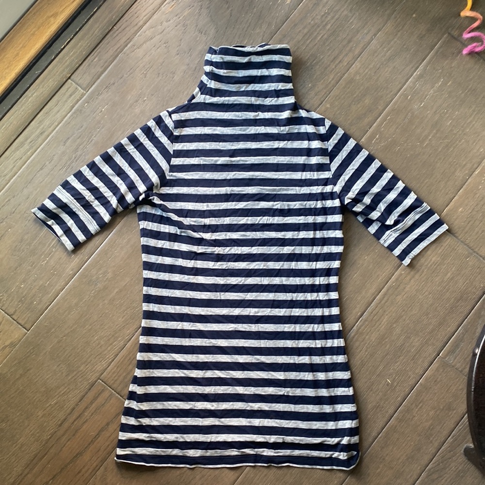 Vince French turtleneck striped lightweight tunic